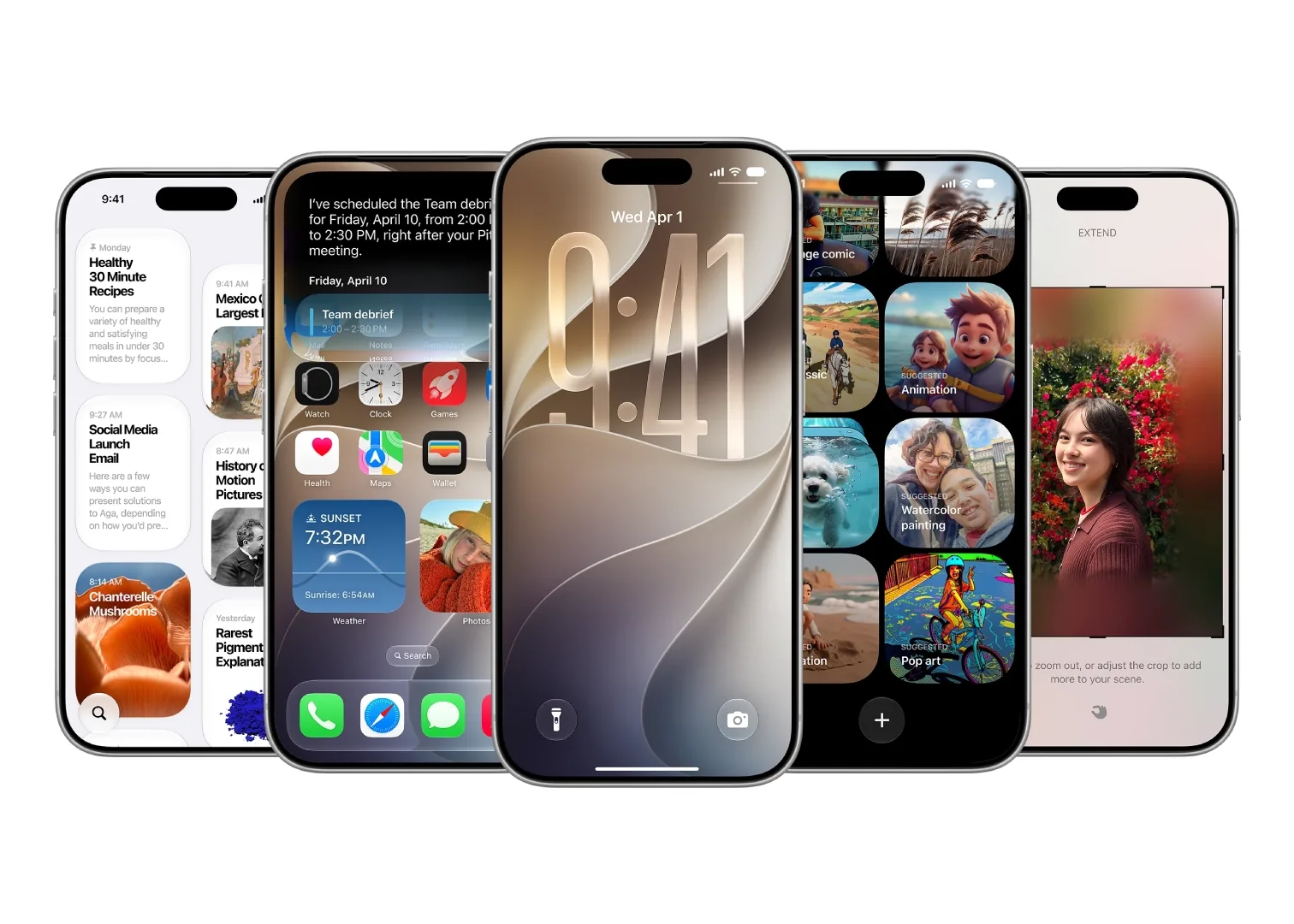 The Shortcuts app with Apple Intelligence generates a custom automation based on a user's text description.