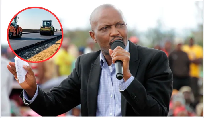 Moses Kuria claims a Chinese contractor withdrew machinery from an Ol Kalou road project after alleged intimidation by supporters of newly elected DCP MP Sammy Waweru Ngotho.