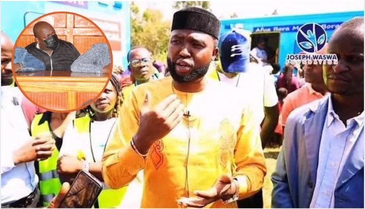 Kenyan journalist displays messages containing alleged threats linked to a dispute over an article about businessman Joseph Lendrix Waswa.