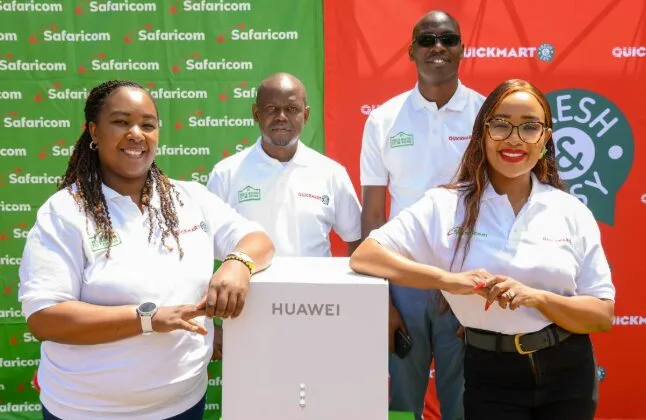Customers can now access Safaricom routers at all 61 QuickMart stores across the country.